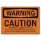 Signmission Safety Sign, OSHA WARNING, 7" Height, Caution This Room Is Protected By An Afff, Landscape OS-WS-D-710-L-12016 - alternate 1